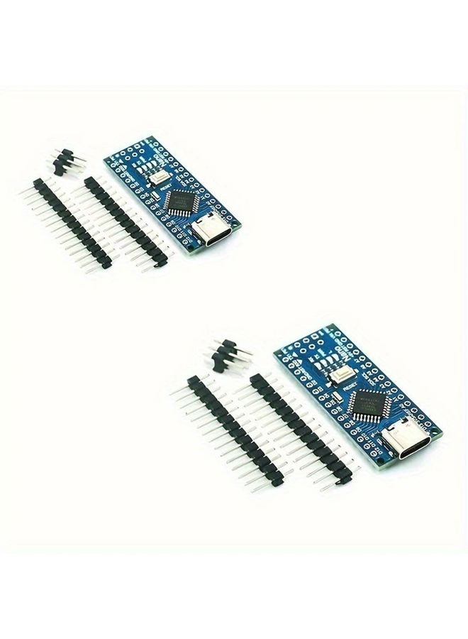 Type C CH340G Atmega328P Development Board 2pcs Micro Nano Beginner Friendly DIY Sensor Learning - Image 1